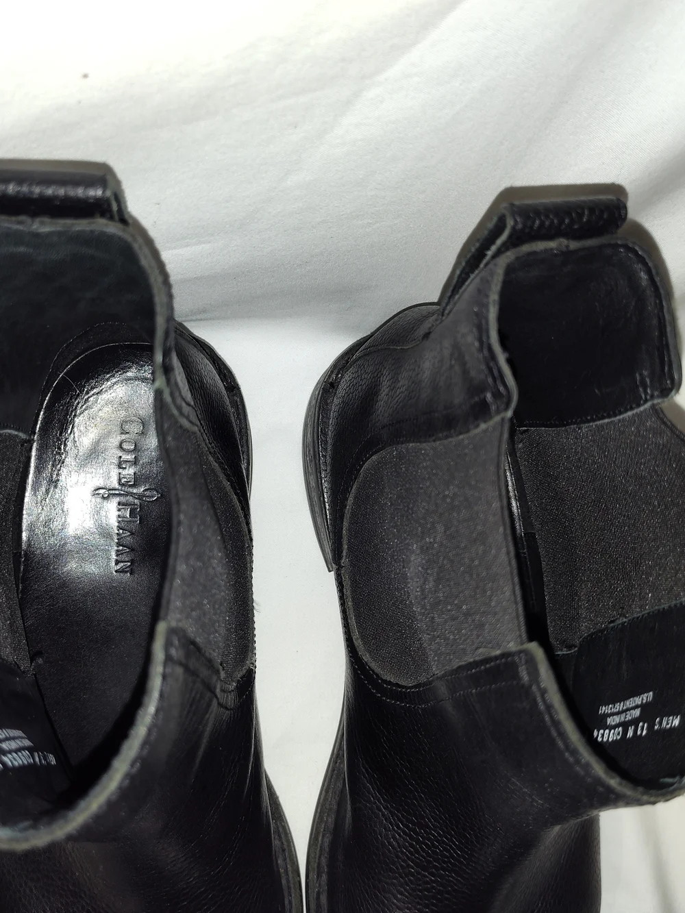 Cole Haan Black Leather Chelsea Ankle Boots